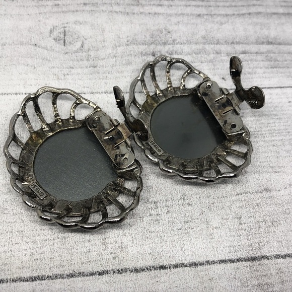 Vintage MUSI clip on shoe clips big statement, pair. - Picture 6 of 7